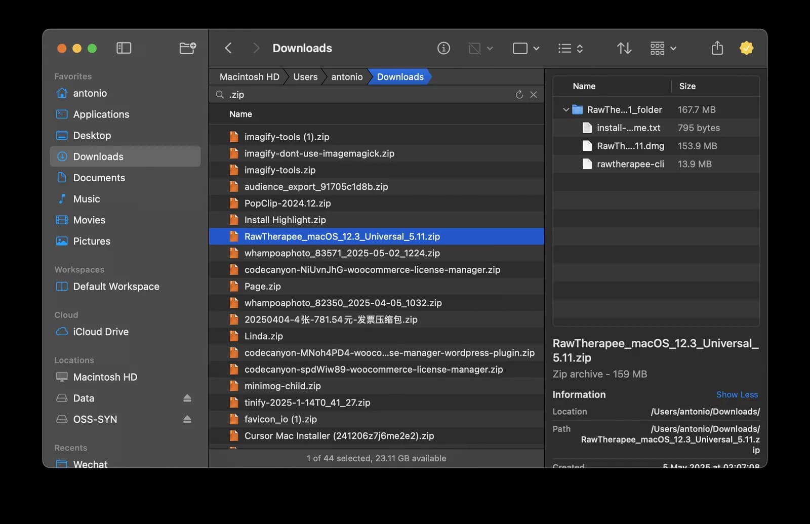 Bloom view archive files