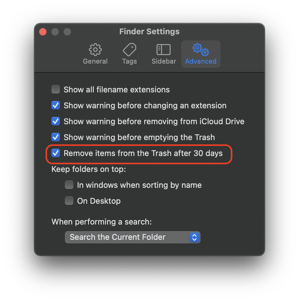 Remove Trash Automatically